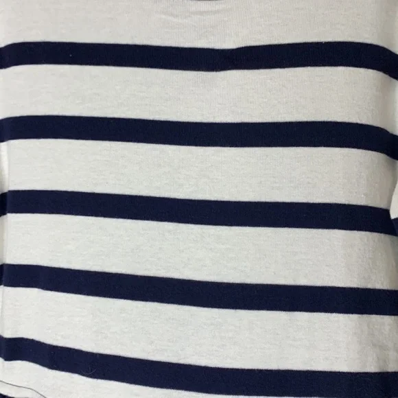 🍁 3/$15 NEW NWT Gap Kids Navy Blue Half Stripped Knit Dress Size Small (6/7) - Picture 6 of 17